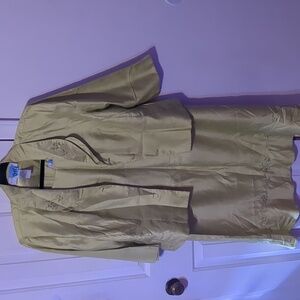 Sage Harbor Women's Gold Blazer and Dress Set